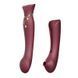 Смартвібратор 3в1 Zalo &mdash; Queen Set Wine Red, бордовий