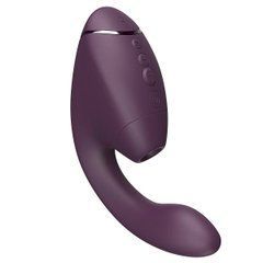 Подвійний вакуумний кліторальний стимулятор з вібрацією Womanizer Next Duo - Dark Purple, фіолетовий