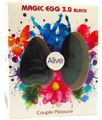 Віброяйце Alive Magic Egg 3.0 Black із пультом ДУ, чорне