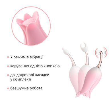 Ультразвуковой вибратор для клитора Otouch Bloom Ultrasonic Clitoris, розовый