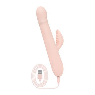Вібратор-кролик Good Vibes Only - SHAI Thrusting Vibrator Soft Silicone - Pink, рожевий