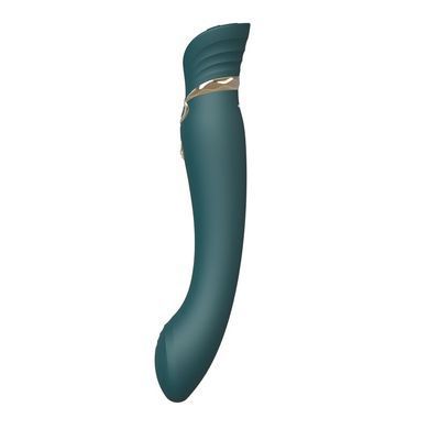 Смартвібратор 3в1 Zalo &mdash; Queen Set Jewel Green, зелений