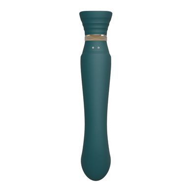 Смартвібратор 3в1 Zalo &mdash; Queen Set Jewel Green, зелений