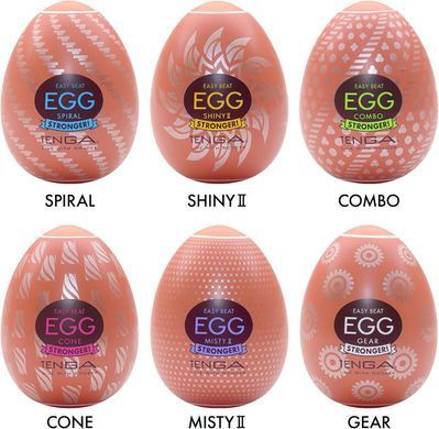 Набор яиц мастурбаторов Tenga Egg Hard Boilded II Pack (6 яиц)