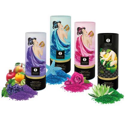 Пенистая соль для ванны Shunga Dead Sea salt Oriental Crystals &mdash; Exotic Fruits, 500 г