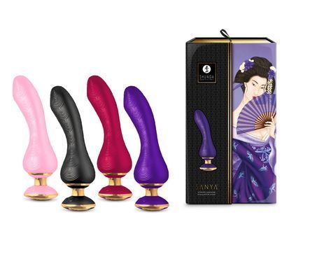 Вібратор для точки G Shunga Sanya Raspberry, малиновий