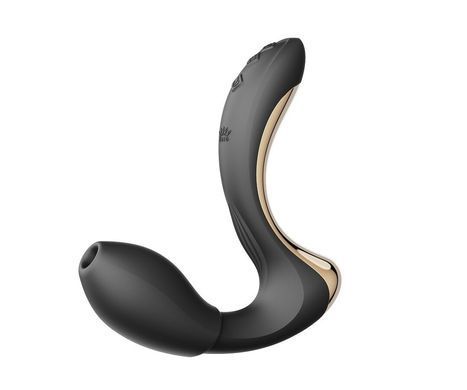 Вибратор-пульсатор с вакуумной насадкой Zalo &ndash; Talis G-Spot PulseWave Vibrator Obsidian черный