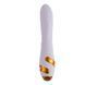 Вібратор-кролик з пульсацією та флогером LOCKINK SEVANDA Whip Vibrating Massage Wand, біло-золотий