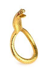 Ерекційне кільце з головою кобри Master Series: Cobra King Golden Cock Ring, золоте