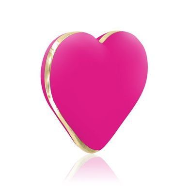 Вібратор-серце Rianne S: Heart Vibe Rose, 10 режимів роботи, медичний силікон