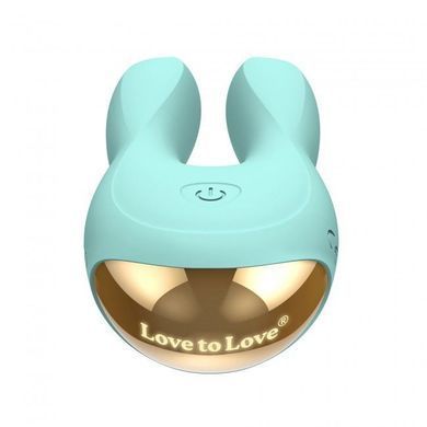 Вибратор-кролик Love To Love Hear Me Menthe, бирюзовый