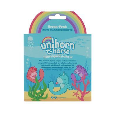 Вібратор-єдиноріжка Unihorn &ndash; C Horse &ndash; Ocean Peak, блакитний