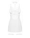 Бэби-долл Obsessive Arrowel White chemise L/XL, с декоративным чокером и гартерами