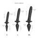 Анальна пробка з дилдо 2в1 Strap-On-Me SWITCH PLUG-IN REALISTIC DILDO Black L