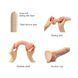 Реалистичный фаллоимитатор Strap-On-Me Sliding Skin Realistic Dildo телесный - L