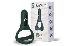 Подвійне ерекційне кільце Fun Town Rise Turquoise, зелене