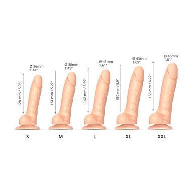 Реалистичный фаллоимитатор Strap-On-Me Sliding Skin Realistic Dildo телесный - XL
