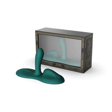 Sit-on-top смарт-вібратор Zalo &ndash; Flora Smart Vibrating Pad Turquoise Green, зелений