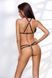 Трусики-стринги из стреп с кружевом LORRY THONG black L/XL - Passion Exclusive