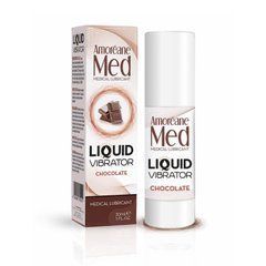 Лубрикант с эффектом вибрации Amoreane Med Liquid Vibrator Chocolate (30 мл)