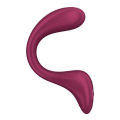 Вагінально-кліторальний вібратор Satisfyer G for Goddess 2 Wine Red, бордовий