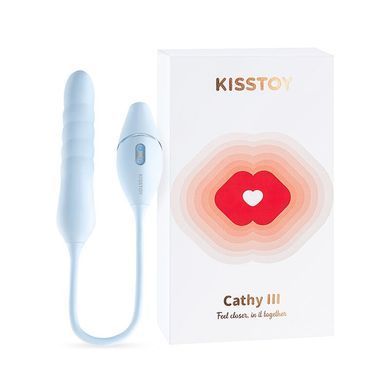 Пульсатор с вакуумным стимулятором KISSTOY Cathy III, синий