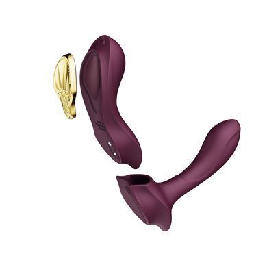 Смарт-вібратор у трусики Zalo - AYA Velvet Purple, фіолетовий