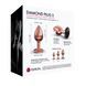 Металлическая анальная пробка с украшением в виде кристалла Dorcel - Diamond Plug S