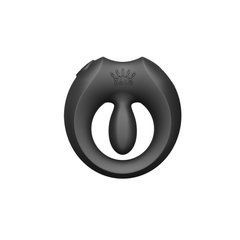 Ерекційне смарт-віброкільце Zalo Apis Obsidian Black, чорне