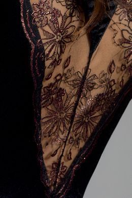BRIDA PEIGNOIR black L/XL - Passion