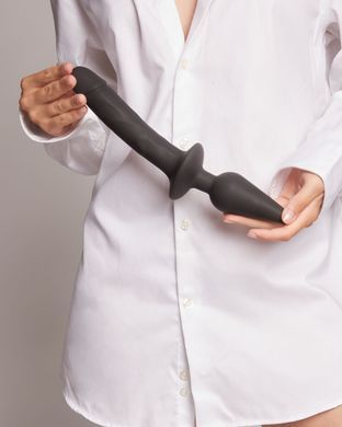 Анальна пробка з дилдо 2в1 Strap-On-Me SWITCH PLUG-IN REALISTIC DILDO Black XXL
