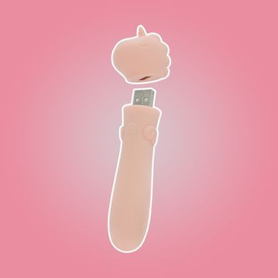 Вибратор-единорожка Unihorn USB Bullet &ndash; Heart Throb, розовый
