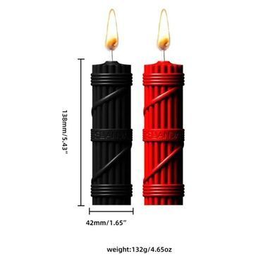 БДСМ-свічки LOCKINK SEVANDA Fetish Drip Candles Set, 2 шт, низькотемпературні, шкребок у комплекті