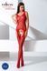 Бодістокінг Passion BS061 red, комбінезон, імітація панчох