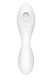 Вакуумний смарт-стимулятор із вібрацією Satisfyer Curvy Trinity 5 (White), керування зі смартфона