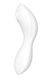 Вакуумный смарт-стимулятор с вибрацией Satisfyer Curvy Trinity 5 (White), управление со смартфона