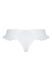 Трусики в горошок, з рюшами та шнурівкою Fatin Thong white S/M - Passion, Білий