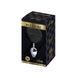 Металева анальна пробка Кролячий хвостик Alive Fluffly Plug M Black