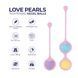 Вагинальные шарики Wooomy Love Pearls, мультицветные