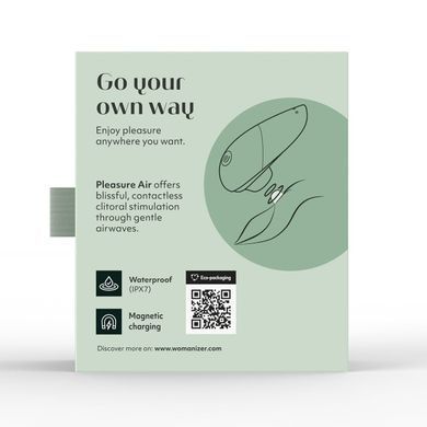 Вакуумний кліторальний стимулятор Womanizer Liberty 2,  Бирюзовый