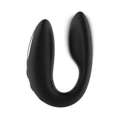 Вібратор для пар Rosy Gold - Remote Control Couple Vibrator, чорний