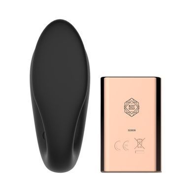 Вібратор для пар Rosy Gold - Remote Control Couple Vibrator, чорний