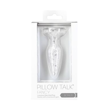 Скляна анальна пробка Pillow Talk – Fancy - Luxurious Glass Anal Plug