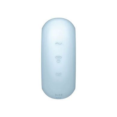 Вакуумний стимулятор із вібрацією Satisfyer Pro To Go 3 блакитний