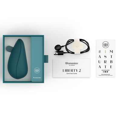 Вакуумный клиторальный стимулятор Womanizer Liberty 2 , Зеленый