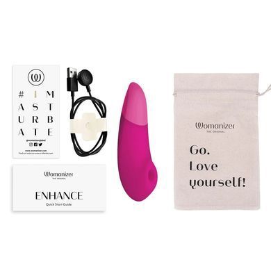 Вакуумний кліторальний стимулятор Womanizer Enhance Pink, рожевий
