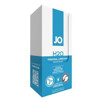 Набір лубрикантів Foil Display Box &ndash; JO H2O Lubricant &ndash; Original &ndash; 12 x 10ml