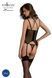 Корсет Passion DROSERA CORSET black, XXL/XXXL, с креплениями для чулок, трусики в комплекте