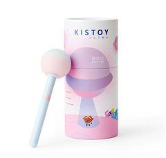 Вибратор-конфета на палочке KISSTOY Lala Pop, голубой