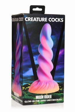 Фентезійний фалоімітатор Creature Cocks Glow-in-the-Dark Unicorn Dildo